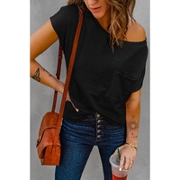 Azura Exchange Pocketed Tee with Side Slits - S thumbnail