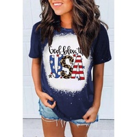 Azura Exchange God Bless the USA Print T-Shirt - S thumbnail
