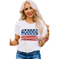 White American Flag Graphic Fashion Tee - M thumbnail