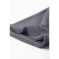 Gray Casual Plain Crew Neck Tee - XL thumbnail