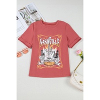 Mineral Red Nashville Music City Graphic Retro Fashion Tee - L thumbnail