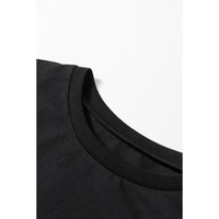 White Leopard Colorblock Patchwork Crew Neck Long Sleeve Tee - L thumbnail