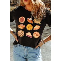 Black Thanksgiving Pumpkin Pies Dessert Graphic Tee - 3XL thumbnail