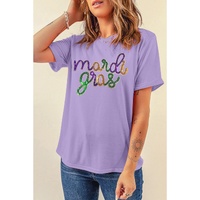 Wisteria Sequin mardi gras Graphic T Shirt - 2XL thumbnail