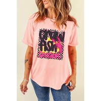 Pink Crawfish Season Graphic Casual Tee - M thumbnail