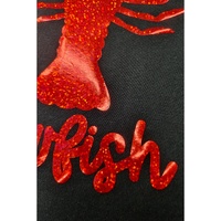 Black Shimmering Crawfish Graphic Tee - XL thumbnail