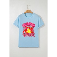 Light Blue Crawfish Season Fashion Graphic T Shirt - M thumbnail