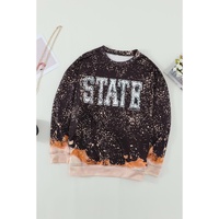 Black Bleached Sweatshirt - M thumbnail