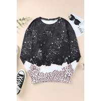 Azura Exchange Bleached Leopard Pullover Sweatshirt - M thumbnail