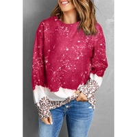 Azura Exchange Leopard Bleached Pullover Sweatshirt - M thumbnail