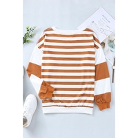Azura Exchange Drop Shoulder Striped Pullover Sweatshirt - 2XL thumbnail