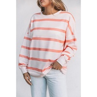 Azura Exchange Drop Shoulder Pullover Sweatshirt with Striped Pattern - 2XL thumbnail