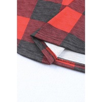 Azura Exchange Plaid Striped Patchwork Drawstring Hoodie - XL thumbnail