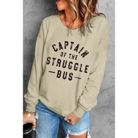 Azura Exchange Khaki Graphic Sweatshirt - XL thumbnail