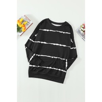 Azura Exchange Abstract Striped Long Sleeve Sweatshirt - M thumbnail