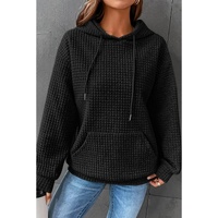 Azura Exchange Lattice Textured Kangaroo Pocket Hoodie - 2XL thumbnail