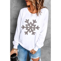 Azura Exchange Leopard Snowflake Pullover Sweatshirt - 2XL thumbnail
