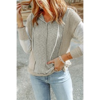 Azura Exchange Patchwork Knit Hoodie - L thumbnail