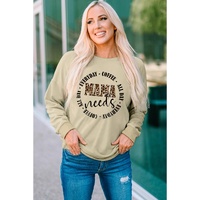 Azura Exchange MAMA Needs All Day Everyday Letters Graphic Sweatshirt - S thumbnail