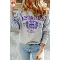 Azura Exchange LOS ANGELES Graphic Crew Neck Sweatshirt - L thumbnail