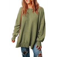 Azura Exchange Oversized Ribbed Trim Sweatshirt - M thumbnail