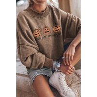 Azura Exchange Lets Get Smashed Halloween Pumpkin Graphic Sweatshirt - S thumbnail