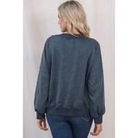 Azura Exchange Halloween Letter Graphic Drop Shoulder Sweatshirt - M thumbnail