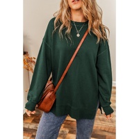 Duffel Oversized Drop Shoulder Split Hem Sweatshirt - M thumbnail