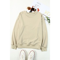 Khaki Fall Vibe Pumpkin Print Round Neck Sweatshirt - XL thumbnail