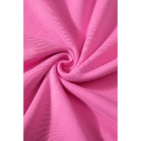 Bonbon Solid O Neck High Low Hem Pullover Sweatshirt - L thumbnail