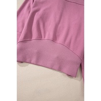 Valerian Quarter Zip Stand Neck Kangaroo Pocket Sweatshirt - L thumbnail