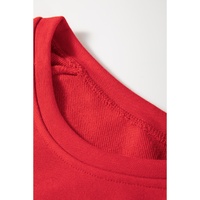 Red Santa Claus Graphic Crewneck Raglan Sleeve Christmas Sweatshirt - XL thumbnail