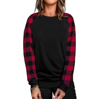 Azura Exchange Plaid Long Sleeve Sweatshirt - S thumbnail