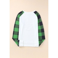 Azura Exchange Plaid Long Sleeve Sweatshirt - S thumbnail