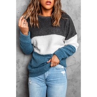 Azura Exchange Colorblock Plush Sweatshirt - XL thumbnail