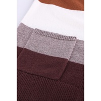 Open Front Colorblock Cardigan with Pockets - S thumbnail