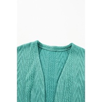 Canton  Solid Textured Open Front Cardigan with Pocket - L thumbnail