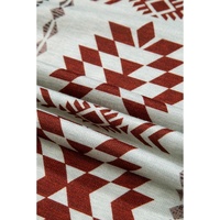 Brown Western Aztec Printed Open Front Long Cardigan - L thumbnail