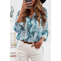 Azura Exchange Snake Print Shirt with Pockets - 2XL thumbnail