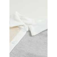 Azura Exchange Colorblock Knit Shirt with Contrast Trim - L thumbnail