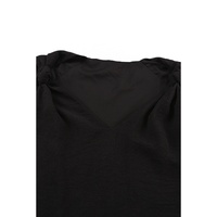 Azura Exchange Black V Neck Knotted Shoulder Vest - L thumbnail