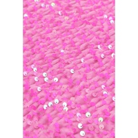 Pink Sequin Adjustable Straps Tank Top - S thumbnail