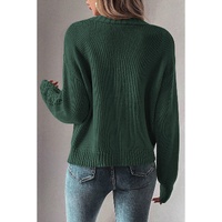 Canton Open Knit Drop Shoulder Sweater Cardigan - 2XL thumbnail