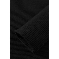 Azura Exchange Black Striped Long Sleeve Knit Sweater - S thumbnail