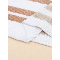 Stripe Blocked Drop Shoulder Slouchy Sweater - M thumbnail