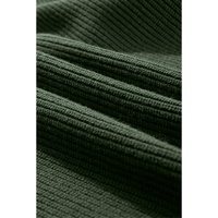 Jungle Green Lantern Sleeve V Neck Knot Back Sweater - XL thumbnail