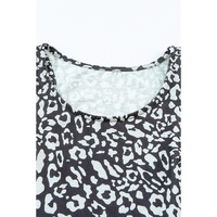 Azura Exchange Gray Leopard Print Pocketed Sleeveless Maxi Dress - S thumbnail