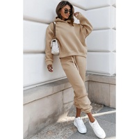 Pale Khaki Chunky Two-piece Hooded Sweatsuit - XL thumbnail