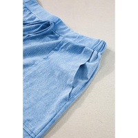Dusk Blue Mineral Wash Tee and Drawstring Shorts Set - 2XL thumbnail