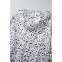 White Classic Leopard Hoodie and Shorts Set - L thumbnail